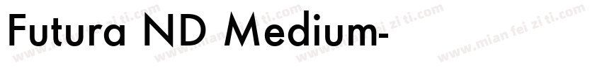 Futura ND Medium字体转换